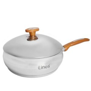Sauteuse avec couvercle Inox Lines 26Cm DORE MARQUE LINES