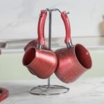 MARQUE Lines – Batterie de Cuisine 21 Pièces Granite Rouge – Image 5