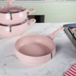 MARQUE Lines – Batterie de Cuisine 21 Pièces Granite Saumon – Image 4