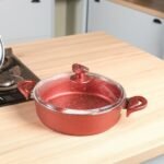 MARQUE Lines – Batterie de Cuisine 38 Pièces Granite Rouge – Image 4