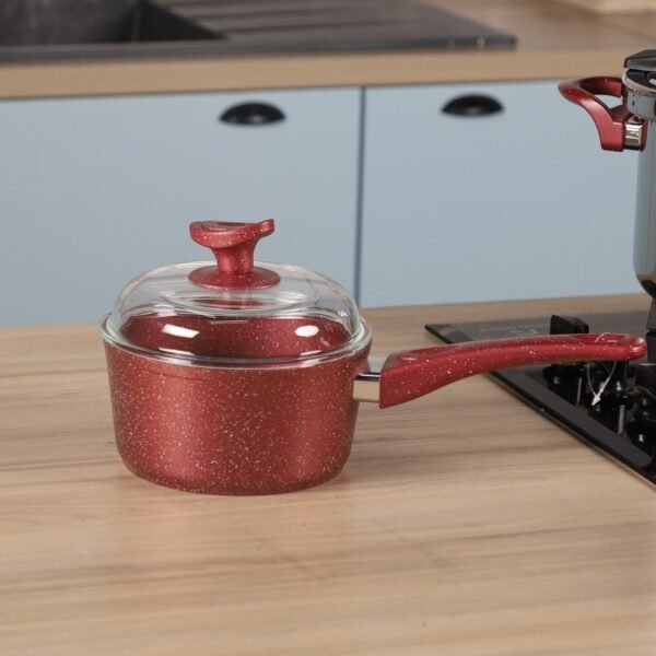 Casserole Granite MARQUE Lines 18cm ROUGE 1,8L