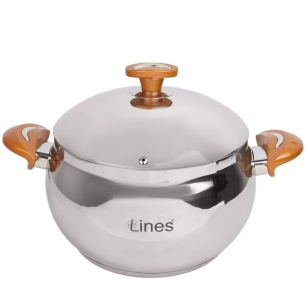 Marmite MARQUE Lines INOX 18/10 24 cm doré 6,2 L
