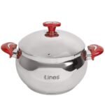Marmite MARQUE LINES 24 cm Inox 18/10 Rouge