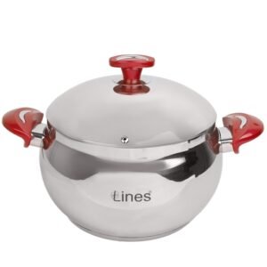 Marmite MARQUE LINES 24 cm Inox 18/10 Rouge