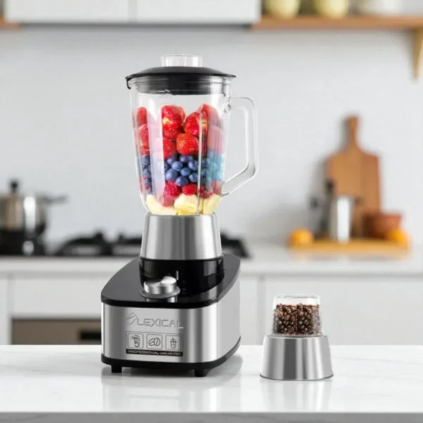 Blender avec Moulin 2 en 1 Lexical LBL-1541 – 600W - Bol en Verre 1.5L