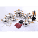 Batterie De Cuisine 32 Pièces Inox MARQUE Lines DORE