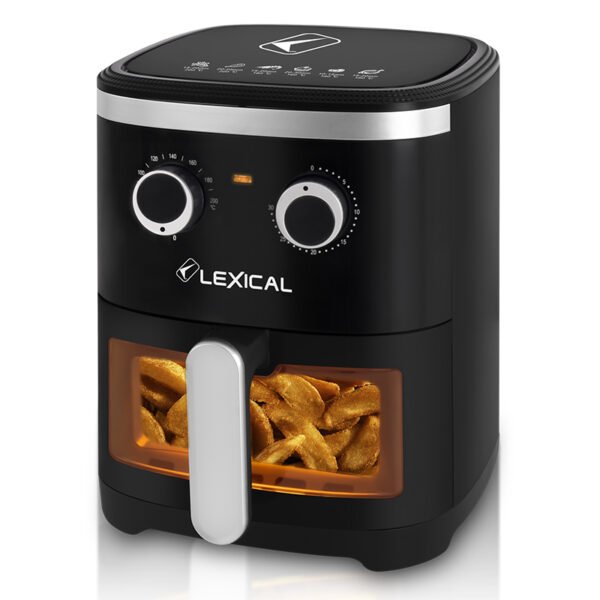 Friteuse à air Lexical LAF-3021 – 4.5L - 1300W - Panier avec Fenêtre - Sécurité Intelligente