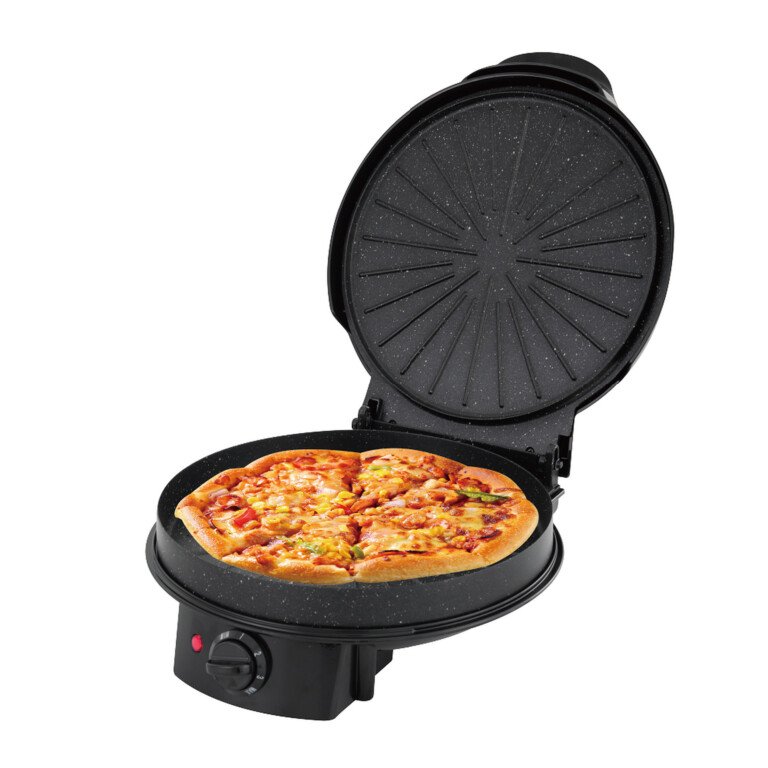machine à pizza LPM-2660 noire - Machine à Pizza Lexical LPM-2660 – 1500W - Plaque granite 30cm - Noir