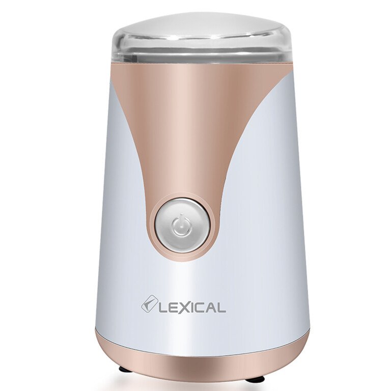 moulin à café blanc et rose gold - Moulin à café électrique Lexical - blanc et rose gold