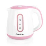 Bouilloire Électrique Lexical LEK-1425 -BLEU- MARON -Rose – 1 Litres - 1200W - Inox - Sécurité Automatique