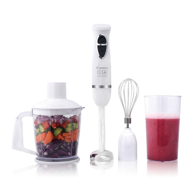 Mixeur plongeant blanc - Mixeur Plongeant 4en1 lexical LHB-1604 - 600 Watts- BLANC