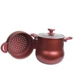 Couscoussier Granite MARQUE Lines 8L 22 cm Rouge – Image 3