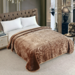 Couverture SOLAR BEAR MARQUE ABM double faces 2 places 12 KG 220*240CM MARON