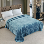 Couverture SOLAR BEAR MARQUE ABM double faces 2 places 12 KG 220*240CM BLEU CIEL – Image 2