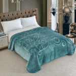 Couverture SOLAR BEAR MARQUE ABM double faces 2 places 12 KG 220*240CM VERT D'EAU