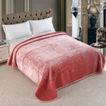 Couverture SOLAR BEAR MARQUE ABM double faces 2 places 12 KG 220*240CM ROSE