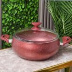 Marmite Granite MARQUE Lines 28 cm 6,6L Rouge