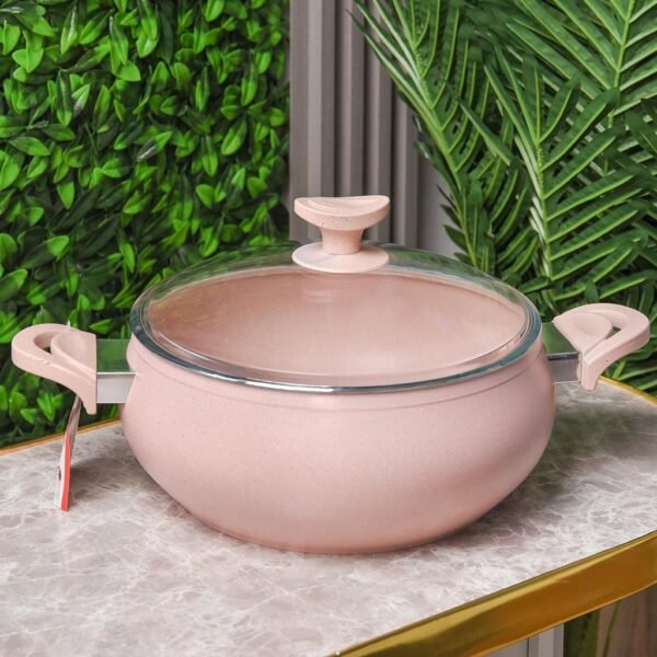 Marmite Granite MARQUE Lines 28 cm 6,6L Rose