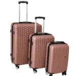 Série de 3 Valises en ABS Rose GOLD -MARQUE ABM