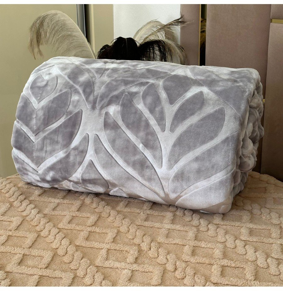 Couverture LA REINE MARQUE ABM 2 places 4 KG 220*240CM gris – Image 3