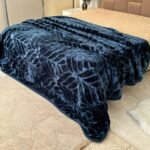 Couverture LA REINE MARQUE ABM 2 places 4 KG 220*240CM BLEU