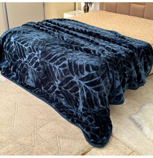 Couverture LA REINE MARQUE ABM 2 places 4 KG 220*240CM BLEU