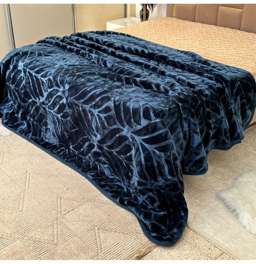 Couverture GOLDEN BEAR MARQUE ABM 2 places 7 KG 220*240CM bleu