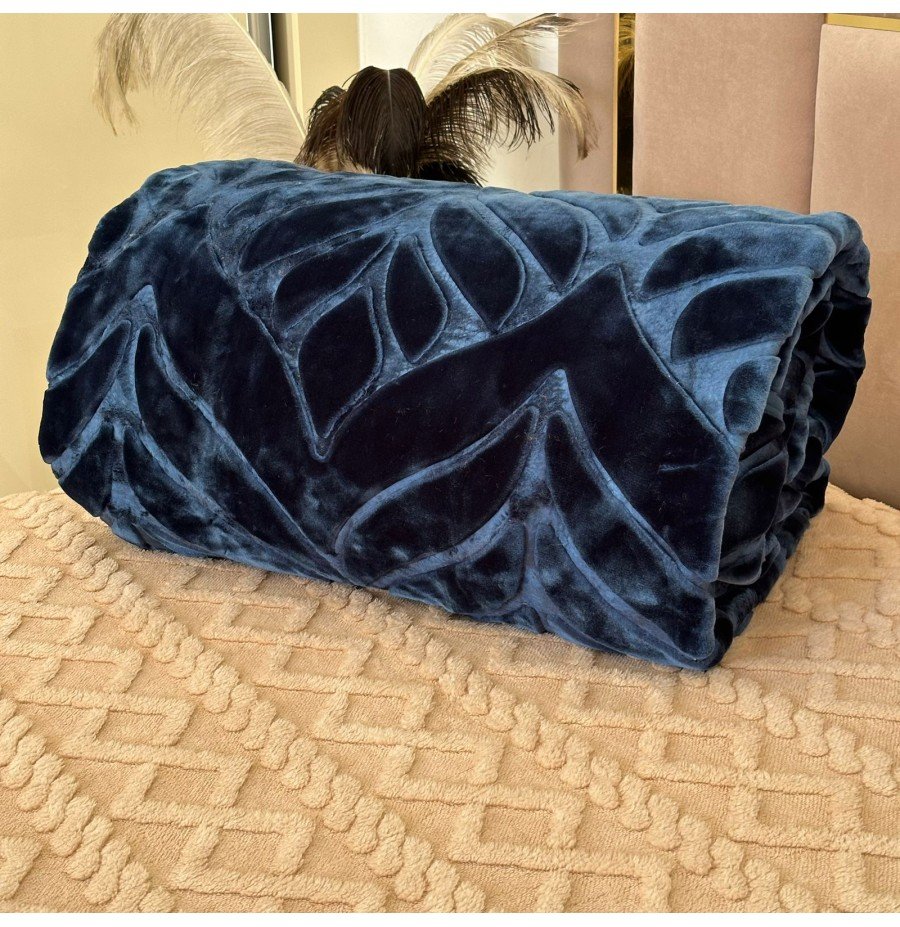 Couverture GOLDEN BEAR MARQUE ABM 2 places 7 KG 220*240CM bleu – Image 2