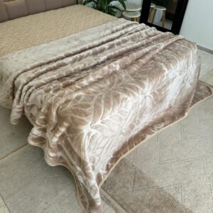 Couverture LA REINE MARQUE ABM 2 places 4 KG 220*240CM BEIGE