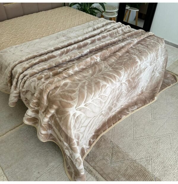 Couverture LA REINE MARQUE ABM 2 places 4 KG 220*240CM BEIGE