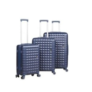 Série de 3 Valises en ABS BLEU - MARQUE ABM