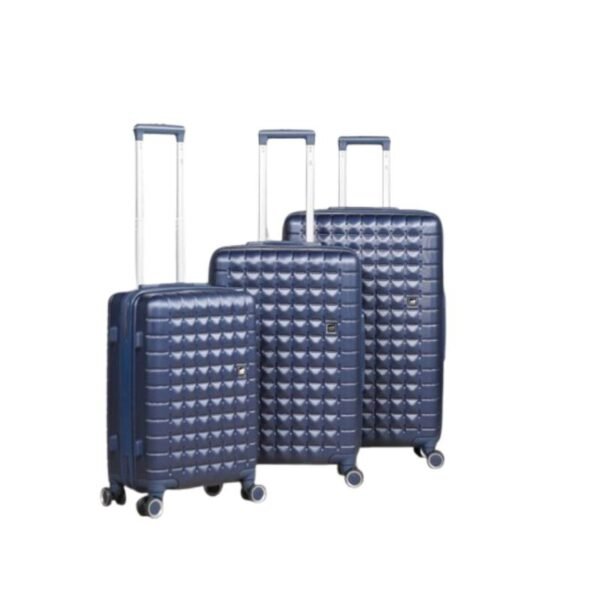 Série de 3 Valises en ABS BLEU - MARQUE ABM