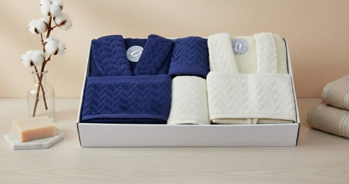 pack Cap de bain Homme et Femme 6 Pièces Velours marque ABM – Image 6