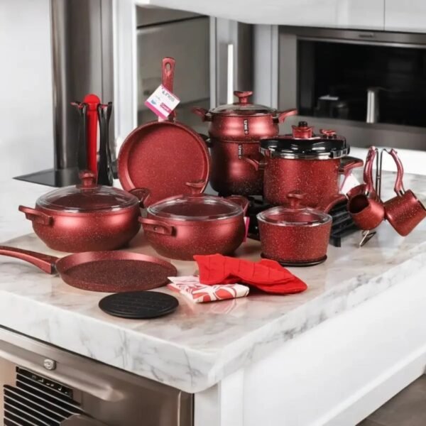 Batterie de cuisine 28 pièces granite ABM