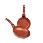 Set de 3 Poêles Baroly 867 Granite Antiadhésif Cuivre – Image 2