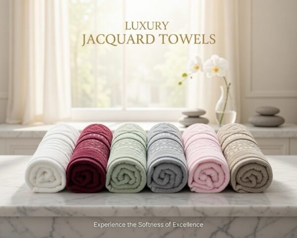 Pack serviette 6 pcs 90/50 cm marque ABM jacquard