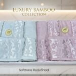 Ensemble cape de bain double 6 pcs marque ABM BAMBOO de haute qualité