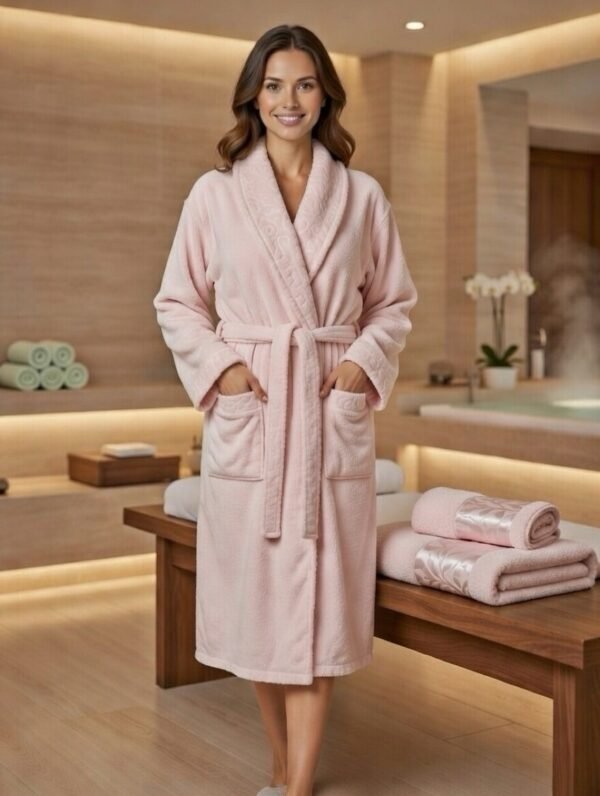 Cape de bain avec deux serviettes marque ABM bamboo 100% coton haute qualité