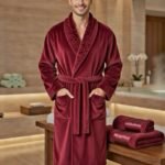 Cape de bain avec deux serviettes marque ABM bamboo 100% coton haute qualité