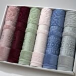 Pack serviette 6 pcs 90/50 cm marque ABM jacquard