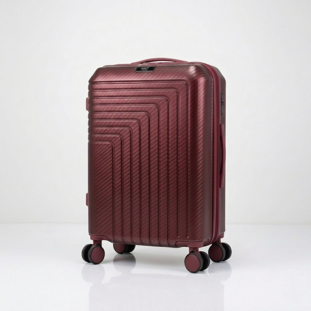 2026/04/3748-2.png valise petit model ( 55x35x24cm) incassable marque ABM roues démontable – rouge bordeaux – Image 1