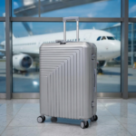 valise grand  model ( 75×49×32cm) incassable marque ABM roues démontable – gris