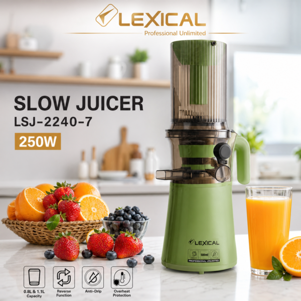 L’extracteur de jus marque Lexical Slow Juicer LSJ-2240-7