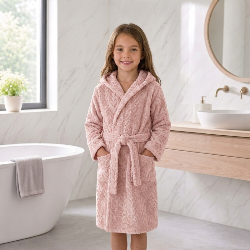 Cape de bain enfant rose - Cape de bain enfant - rose