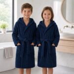 Cape de bain enfant - bleu