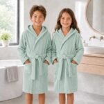 Cape de bain enfant - vert