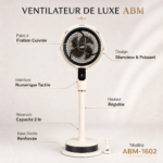 Ventilateur brumisateur marque ABM-1602 – 10 Pouces avec Télécommande