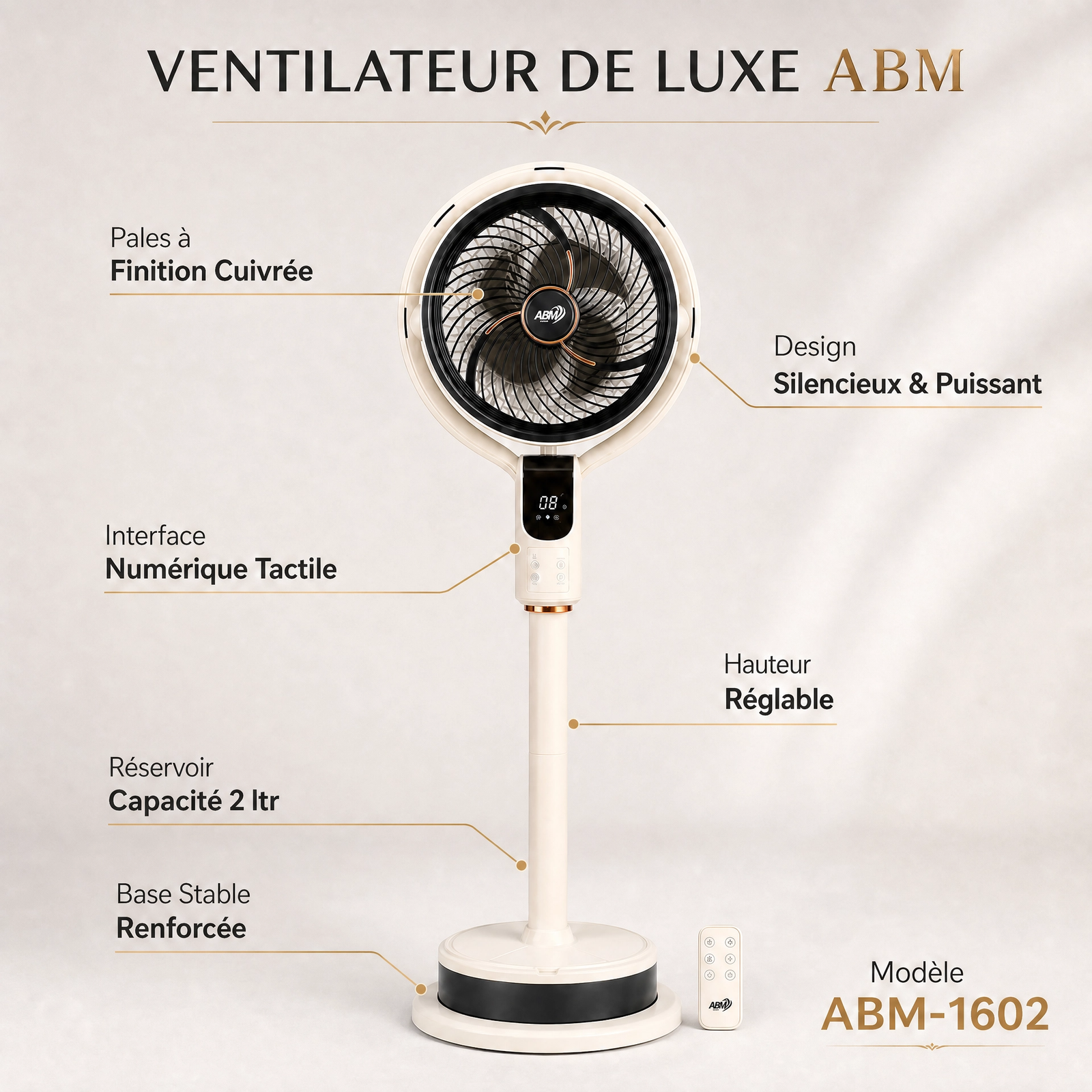 ventilateur_abm_1602 Ventilateur brumisateur marque ABM-1602 – 10 Pouces avec Télécommande – Image 1