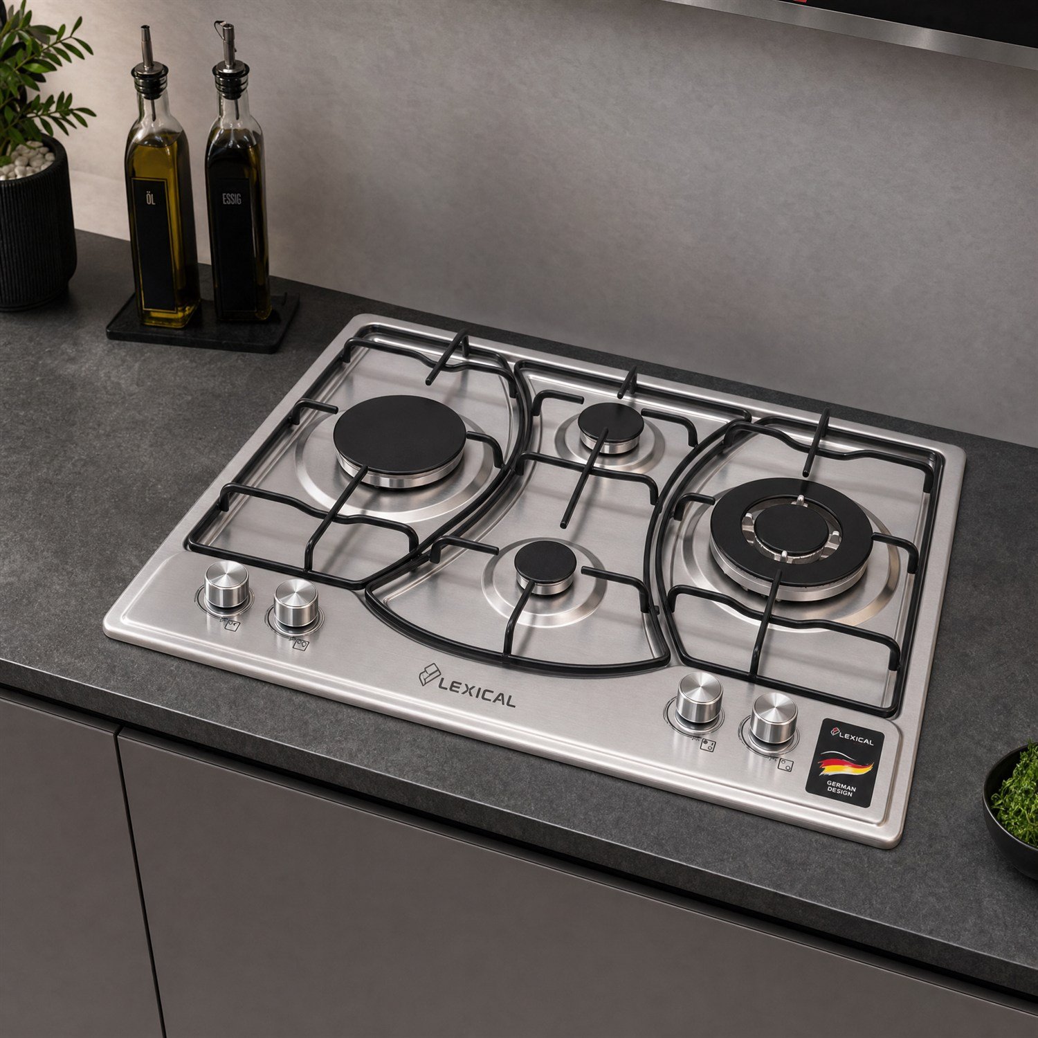 plaque-cuisson-lexical-4-feux-design-courbe-lgs-2852 Plaque encastrable LEXICAL LGS-2852 4 feux inox