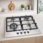 Plaque encastrable LEXICAL 4 feux inox 60 cm